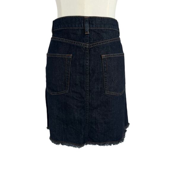 MASSIMO DUTTI Dark Denim Blue Knee-length Skirt (Size 4) - Picture 6 of 15